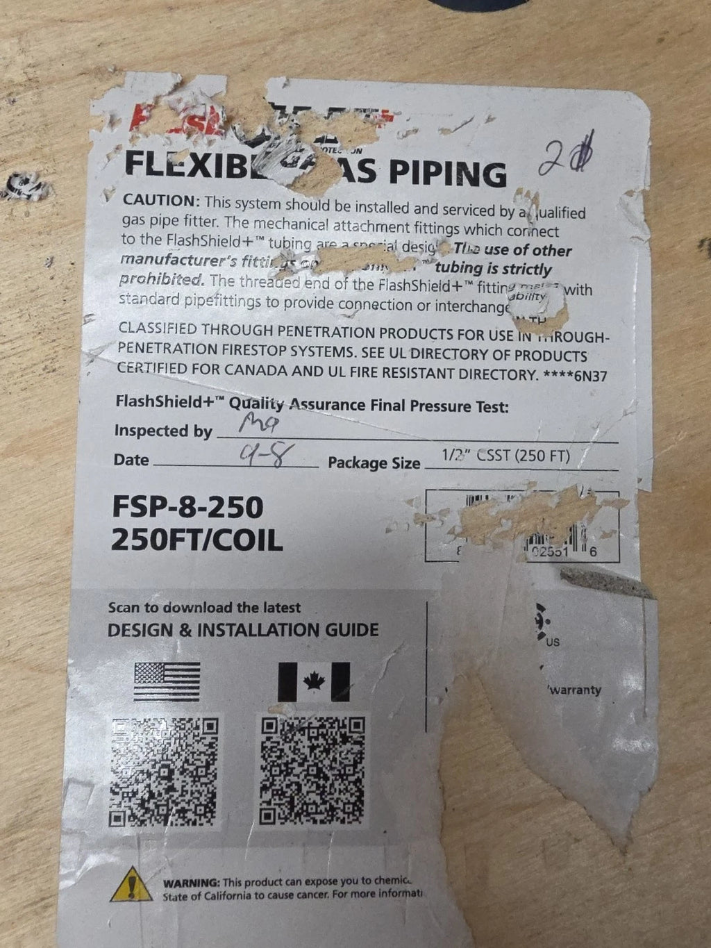 GasTite FSP-8-250
